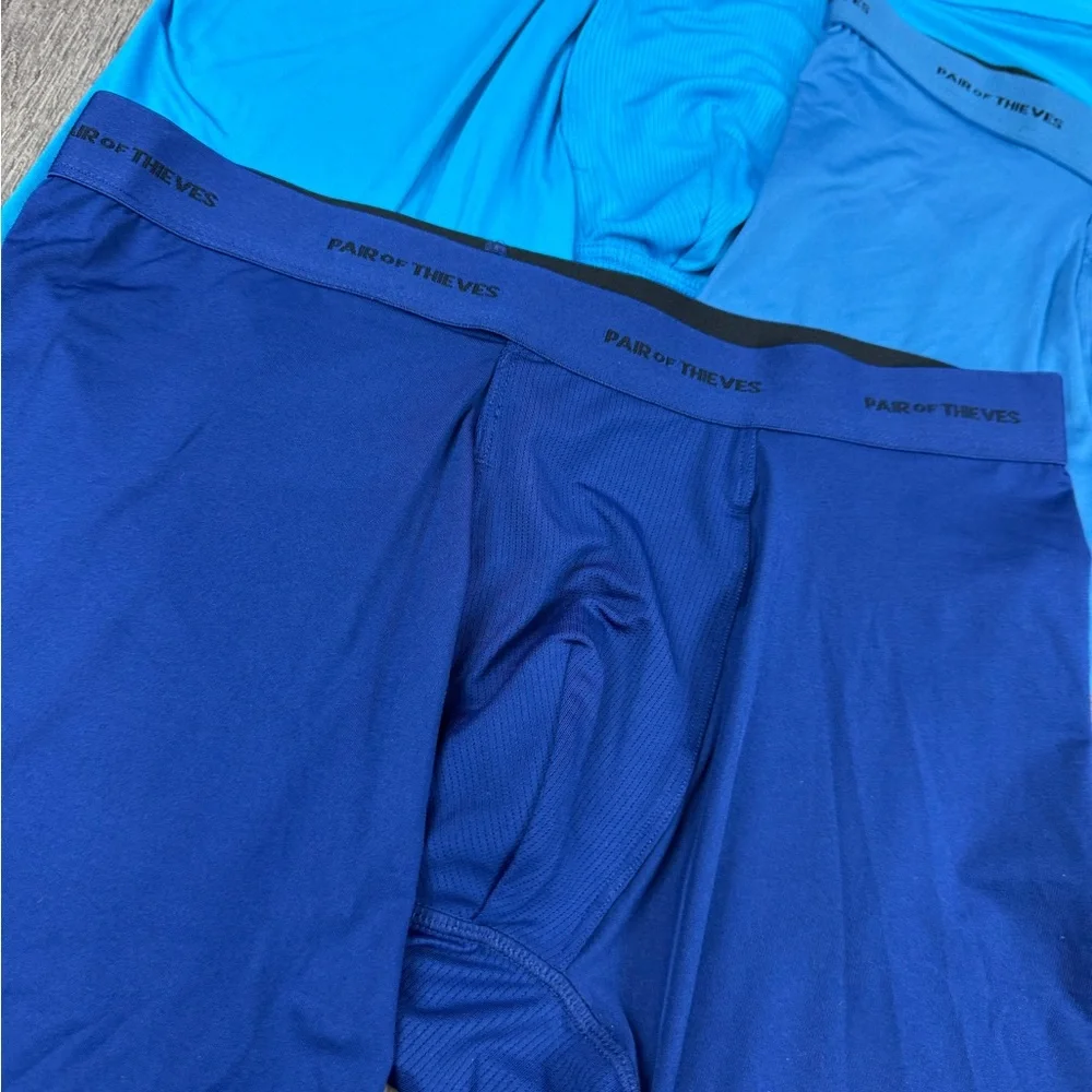 Pair Of‎ Theives Men's Blue Boxer Briefs Set